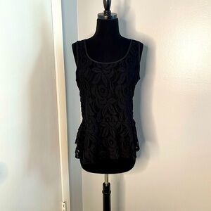 INC Size Large Peplum Lace Top